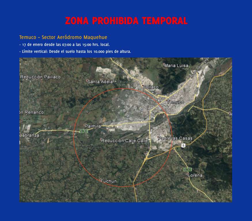 Temuco zona prohibida