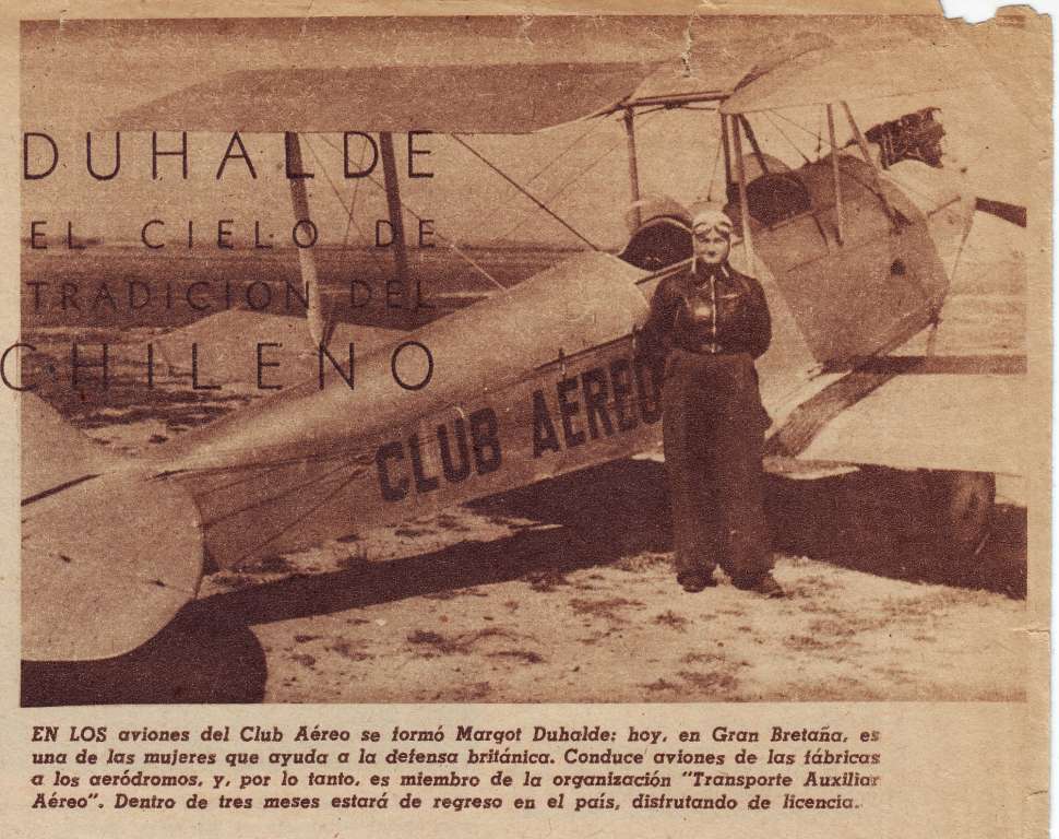 MARGOTH DUALDE EN GYPSY DEL CLUB AEREO DE CHILE