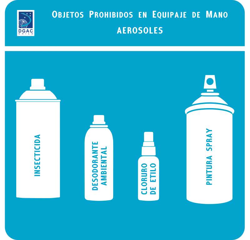 LOS OBJETOS PROHIBIDOS MÁS COMUNES EN EQUIPAJE DE MANO | Dirección General de Aeronáutica Civil